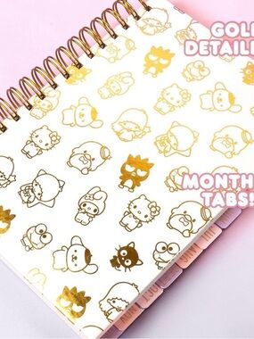 Hello Kitty & Friends Planner with Gold Foil Character Accents